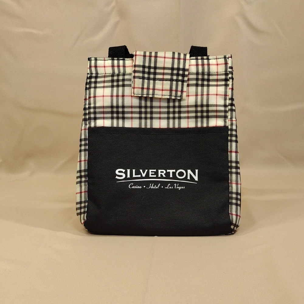 Eagle Promotions Silverton Las Vegas Unisex Black Plaid Insulated Lunchbox